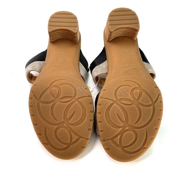 Dansko Womens Theresa Multi-Strap Slip-On Sandal Size 42 Metallic Leather Suede - Picture 10 of 11